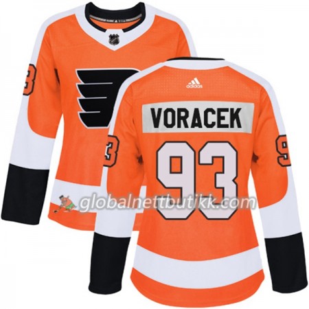 Philadelphia Flyers Hockeydrakt Jakub Voracek 93 2017-2018 Orange Adidas Authentic - Dame